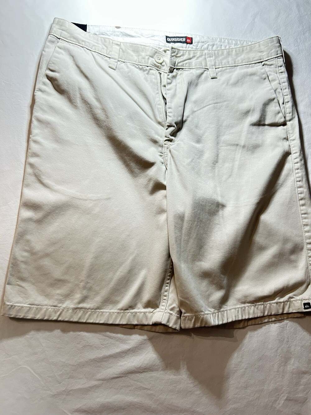 Men's Quicksilver Amphibian Shorts Beige Sz 36